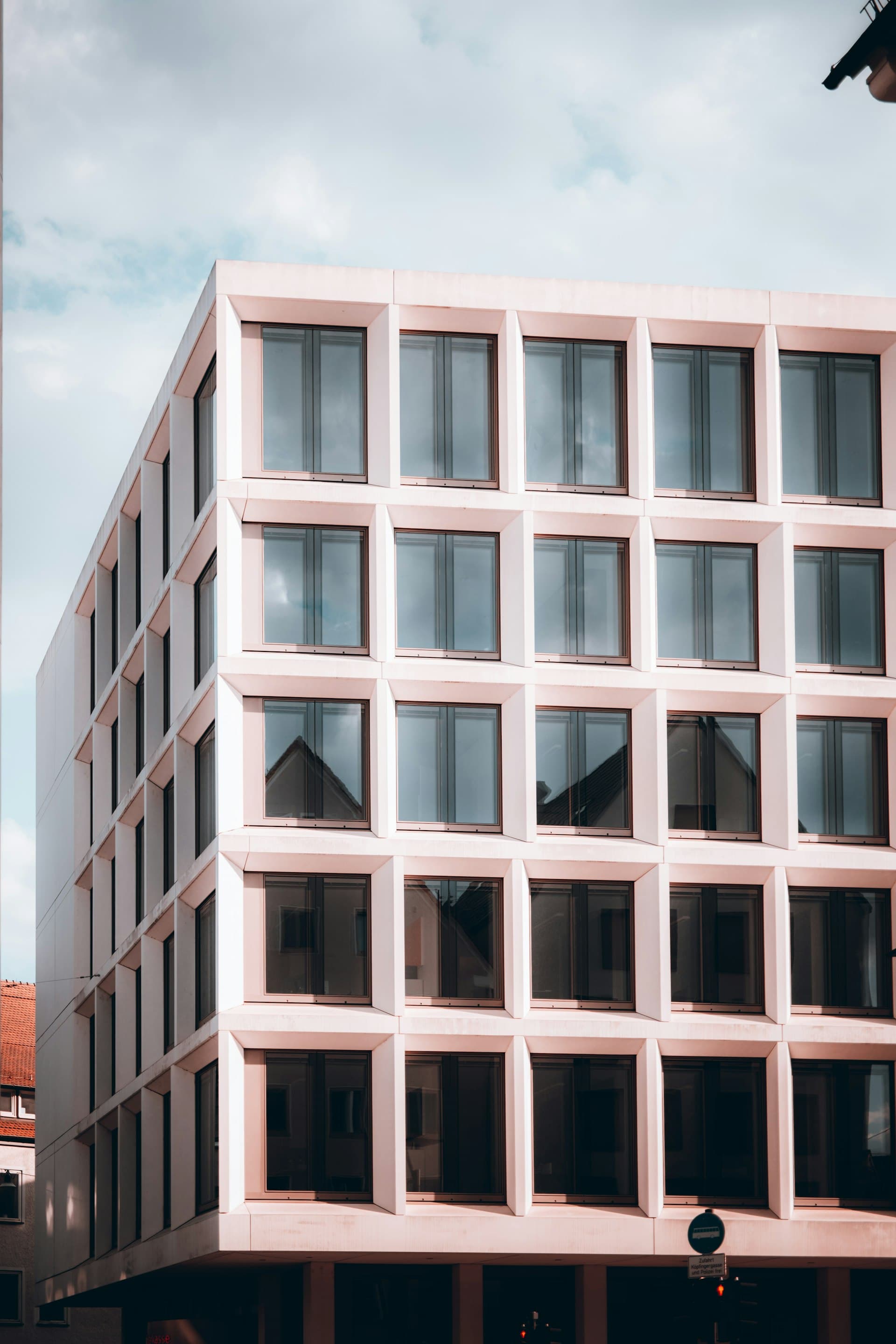 Modern commercial building exterior